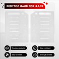 thumbnail image 3 of 3.5 Inch Desktop Hard Disk Rack Transparent Acrylic Mechanical Hard Disk Cage External Hard Disk Storage Box 8 Layer, 3 of 8