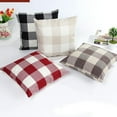 thumbnail image 4 of Bouanq Hidden Zipper Design Throw Pillow Covers Decorative Square Bedroom Living Room Cushion Cases for Couch Bed Sofa Car 18 x 18 inches, 4 of 4