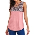 thumbnail image 1 of Minnieouse Chaleco Estampado Leopardo Escote En V Camiseta Sin Mangas Mujer Verano Tanktop Prendas para la parte del cuerpo Rosado S Minnieouse AP002393-06, 1 of 6