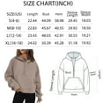 thumbnail image 7 of SUNBS Hoodies for Women Half Zip Pullover Oversized Hoodies Y2k Quarter Zip Sweatshirts Thumb Hole Fleece Outfit, 7 of 7