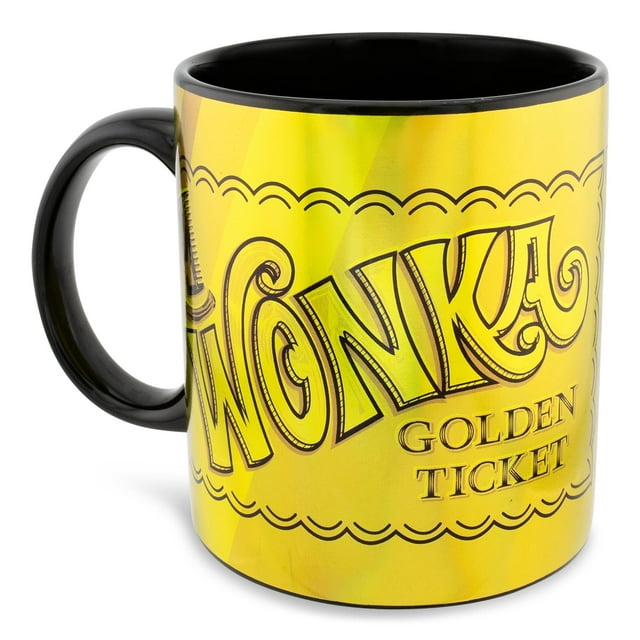 Taza de café Silver Buffalo Willy Wonka Golden Ticket 600 ml