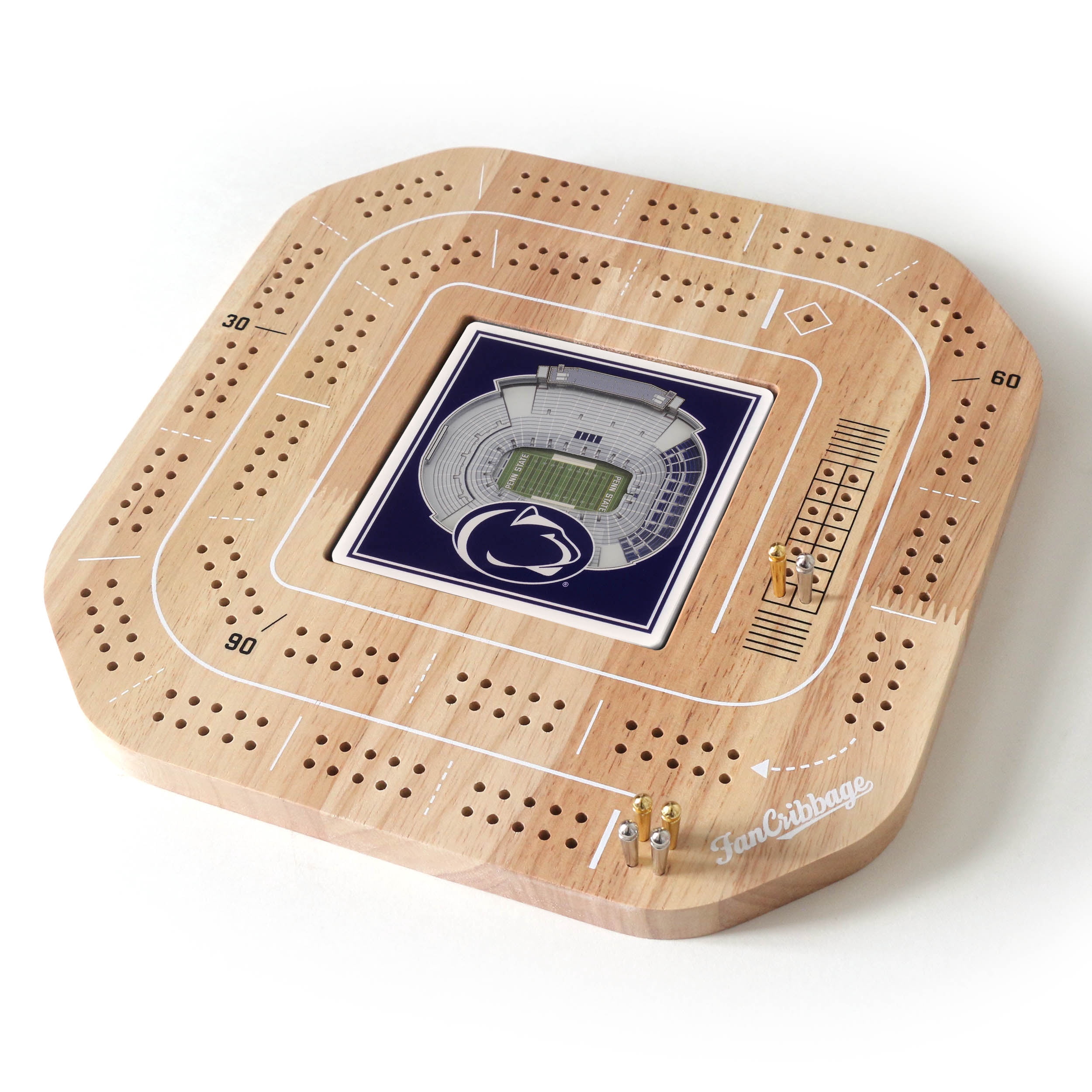 YouTheFan NCAA Penn State Nittany Lions Stadiumview Cribbage