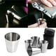 thumbnail image 4 of Juego de 4 vasos de chupito de acero inoxidable de 30 ml, copas de vino irrompibles para aguardiente, con 1 estuche portátil de cuero negro, 4 of 4
