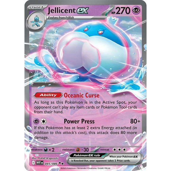 Pokemon White Flare Double Rare Jellicent ex #45