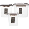 thumbnail image 1 of 3pcs Kitchen Food Container Cereals Grains Storage Box Reusable Fruit Saver Box Snack Holder, 1 of 8