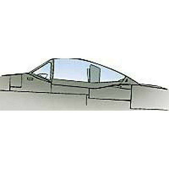 Hawker Sea Fury Vacuform Canopy x2 for Hobbycraft (1/48 model kit accessory)