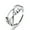4, variant on Silvery Adjustable Beaded Finger Ring Silver Punk Style Ring Fashion Jewelry-2-Resizable
