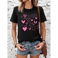 thumbnail image 1 of Chic Heart & Slogan Graphic Tee for Women - Soft 100% Cotton, Stretchy, Crew Neck, Short Sleeve - Perfect Valentine's Day Gift Tee For Adult, Men, Women, Teen, Teenager, Adolescent, Youth, 1 of 6