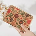 thumbnail image 4 of LYINGF Vintage Wood Grain Zipper Wallet, Short Wallet Retro Literary Personality, Card Printing Design, Large Capacity Purse, RFID Blocking Credit Card Holder, Leather with Zipper, 4 of 4
