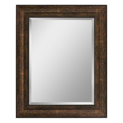 Head West Copper Beaded Bronze Mirror, 28-1/2 by 34-1/2-Inch
