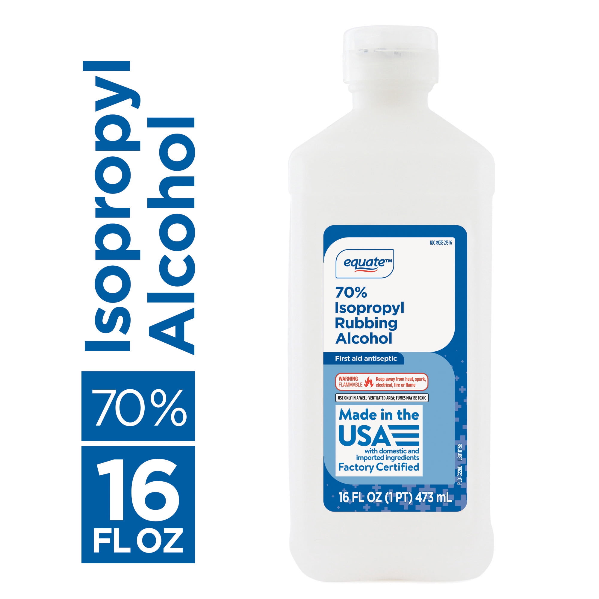 Equate 70% Isopropyl Rubbing Alcohol, 16 fl oz