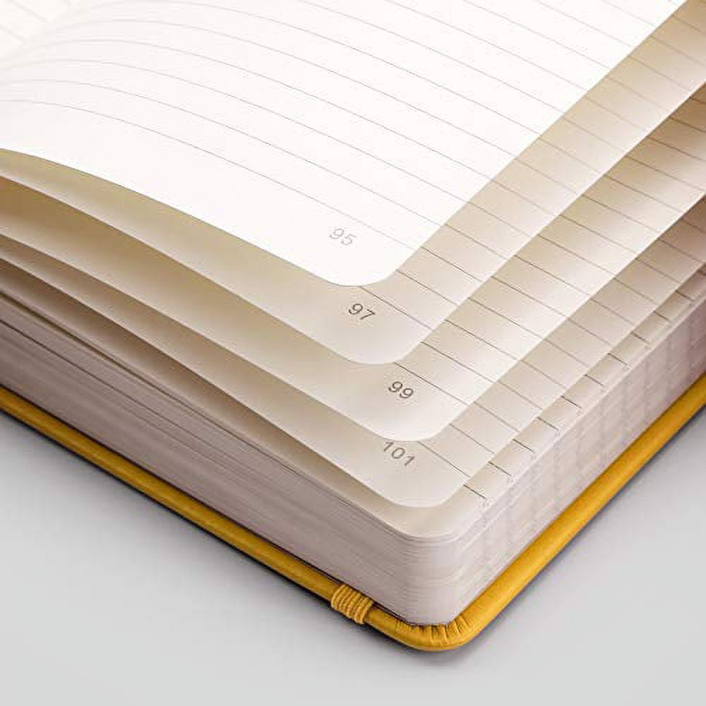 HOMEBOBO Journals for Writing, A5 Leather Ruled Notebook with 160