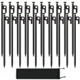 thumbnail image 1 of Estacas para Tienda HOLANHING de Acero Forjado para Trabajo Pesado de 40 cm (20 piezas), 1 of 9