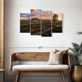 thumbnail image 3 of Elephant Stock Moulton Barn Sunset Scene Wall Art - Horizontal Multi Panel Canvas - Living Room Wall Decor - Nature Multi Panel - Blue And Green Decor - 43" x 27", 3 of 8