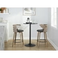thumbnail image 3 of LumiSource Grey Cosini 26" Fixed-Height Counter Stool - Set of 2, 3 of 6