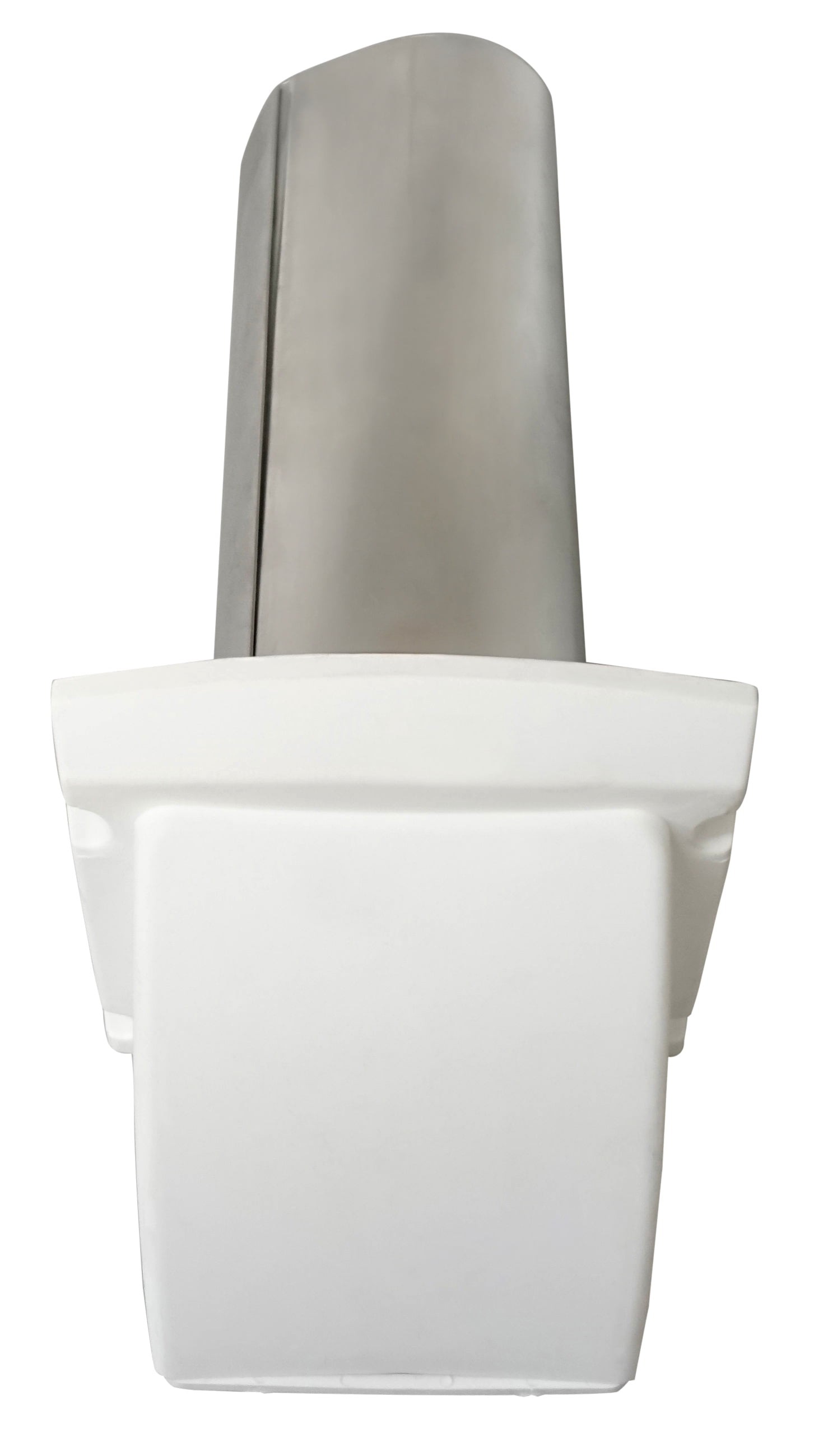 Deflect-O Universal 4" Wide Mouth Vent Hood with White Bird Guard, RVHAW4