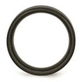 thumbnail image 2 of Stainless Steel Polished 8mm Black IP-plated Grey Carbon Fiber Inlay Band Size: 12; for Adults and Teens; for Women and Men, 2 of 6