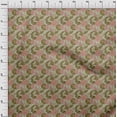 thumbnail image 3 of oneOone Cotton Poplin Olive Green Fabric Insect|Leaves & Lotus Floral Diy Clothing Quilting Fabric Print Fabric By Yard 56 Inch Wide, 3 of 4