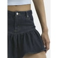 thumbnail image 3 of No Boundaries Ruffle Yoke Mini Skirt, Women's, 3 of 5
