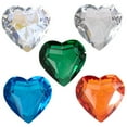 thumbnail image 5 of OUNONA 5-Pack Crystal Heart Prism Hanging Decorations, Assorted Colors for Window, Car, Home, and Party Decor, 5 of 7