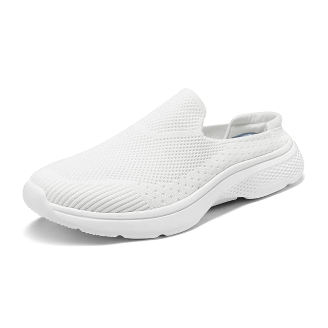 Zapatillas DREAM PAIRS SDML2201W Mules Tejidas Blancas Slip-On