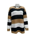 thumbnail image 5 of yoeyez Sweaters for Women,Crochet Long Sleeve Crewneck Sweater Casual Warm Lightweight Winter Knit Pullover Jumper Tops, 5 of 7