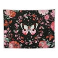 thumbnail image 5 of PRATYUS Pink Butterfly Tapestry Moon Flower Tapestry Aesthetic Tapestry Botanical Wall Tapestry Tapestry Wall Hanging for Bedroom Multi Size Painting, 5 of 6