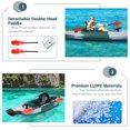 thumbnail image 3 of Sit-on-Top Fishing Kayak Boat With Fishing Rod Holders and Paddle, 3 of 7