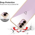 thumbnail image 3 of Samsung Galaxy A15 4G/5G Case,Cute Plating Edge Love Hearts Pattern with Camera Lens Protection Phone Case for Galaxy A15 6.5",Purple, 3 of 17