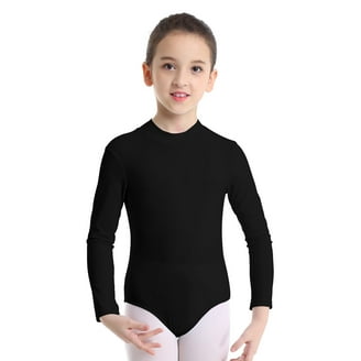 TiaoBug Kids Girls Long Sleeves Full Length Bodysuit Gymnastic