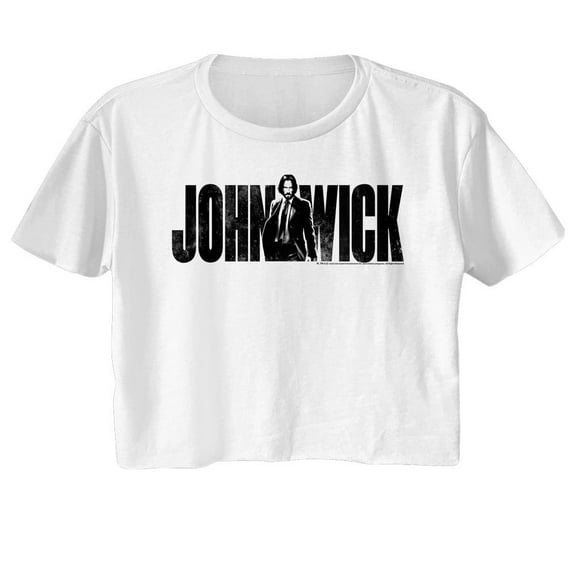 John Wick With Name White Women's Festival Crop Top T-Shirt