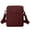 Wine, variant on Nylon Crossbody Bags for Travel Messenger Bag Fashionable Nylon Crossbody Lightweight Small Messenger Purse for Daily Commute Travel and Casual Outings