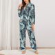 thumbnail image 2 of Fotbe Butterflies Skull Bows Conjunto de Pijama de Manga Larga para Mujer con Estampado, Ropa de Dormir de 2 Piezas, Conjunto de Casa Suave y Cómodo con Bolsillos-X-Large, 2 of 7