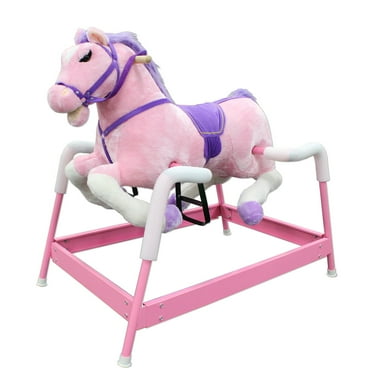 Ponyland Spring Pink Horse with Sound for Girls Ages 3 Years and up