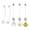 White, variant on 14G Flexible Clear Acrylic Pregnancy Belly Button Ring Shell Flower Dangle Pregnancy Maternity Belly Rings 5PCS