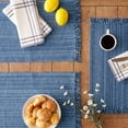 thumbnail image 3 of Variegated Nautical Blue Fringe Cotton Placemats 13x19 (Set of 6), 3 of 5