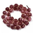 thumbnail image 2 of U8MO 3 Strd Faceted Round Natural Dolomite Stone Beads Gems Loose Spacer 10.5x9.5mm-Indian Red, 2 of 3