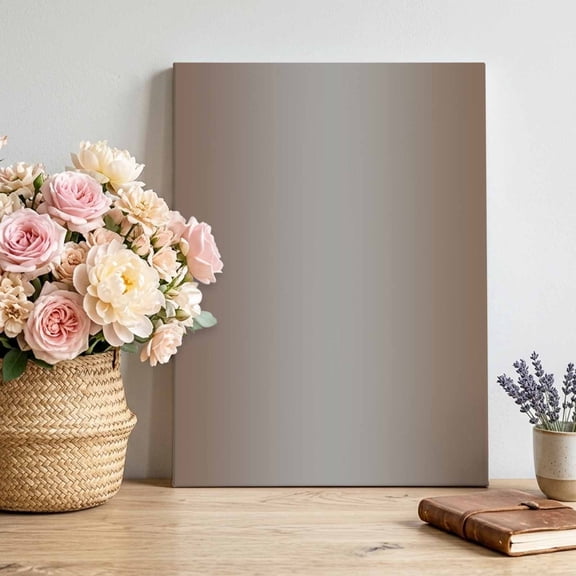 Canvas Wall Art Ombre Abstract Canvas Art Print Gradient Gray Brown Pictures Wall Decor for Living Room Bedroom Artwork Decorations Stretched Framed Ready to Hang 11"x14"