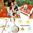 thumbnail image 4 of XXLYY Porch Swing Cushions, Waterproof Swing Replacement Cushions with Backrest and Ties, Garden Bench Seat Cushion, Outdoor Porch Patio Swing Non-Slip Chairs Pad, 4 of 8