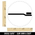 thumbnail image 2 of Toothbrush Icon Self-Inking Rubber Stamp Ink Stamper - Purple Ink - Small 3/4 Inch, 2 of 7