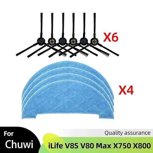 For iLife Chuwi V8 V8s Plus X750 X800 X785 V80 Max Side Brush Hepa Filter Mop Parts Accessories Robot Vacuum Cleaner Parts~0836