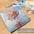 thumbnail image 5 of Leather Cover Photo Album 80 Pockets 4x6 Photos Bookshelf Picture Album Flamingo Balloon Rainbow, 5 of 9