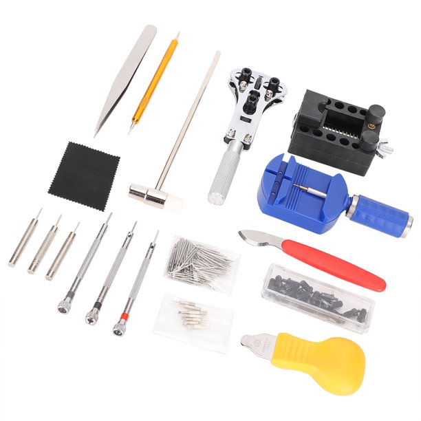Kit De Réparation Montre 148 Pièces – Outils Professionnels Pour Changer Pile, Ajuster Bracelet, Ouvrir Boîtier, Étui Zippé