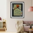 thumbnail image 3 of Historic Framed Print, Put your back into it and help to give the final push. Sign the enlistment form.James Walker (Dublin) Ltd., 17-7/8" x 21-7/8", 3 of 9