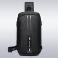 thumbnail image 3 of Ozuko New Style Business Chest Bag Outdoor Waterproof USB -theft Multi-function Shoulder Messenger Bag for Men, 3 of 7