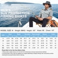 thumbnail image 3 of Mens Sun Protection Work Shirts Lightweight Long Sleeve Travel Fishing Hiking Shirt for Men Button Down Tops, 3 of 8