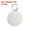 Silver Tone, variant on Uxcell Aluminum Blank Tags 1.4 x 1.3 Inch, Round Metal Stamping Blanks Pet ID Label with Key Rings, Black 12Pcs