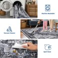 thumbnail image 7 of FairOnly 6'x9'Machine Washable Floral Printed Area Rugs Vintage Non Slip Non Shedding Floor Cover for Bed Room Kid's Room Dinning Room,Blue, 7 of 7