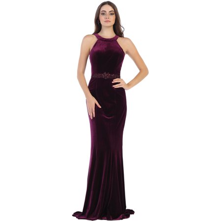  Formal  Dress  Shops  Inc SALE PROM  VELVET LONG FORMAL  