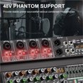 thumbnail image 3 of 4 Channel 256 DSP Effect  Mixer Record PC 48V Phantom Power USB Sound Mixers Bluetooth DJ Console Mixing For Karaok ,Smart Fader, 3 of 7